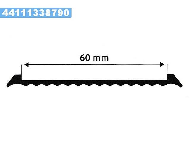 Прокладання хомута кріплення бака паливного 60 MM (10 M) (TEMPEST)