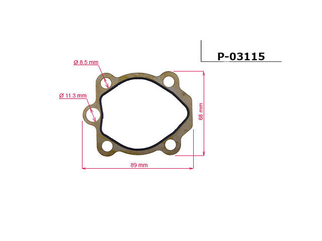 Прокладка ГПК P-03115 RENAULT Latitude 10-15; NISSAN Murano Z50 02-08, Teana 03-08, Pathfinder R51 04-14, Maxima A34 03-08; MITSUBISHI Galant 96-03, Galant 92-96; INFINITI FX 03-08, M 04-10