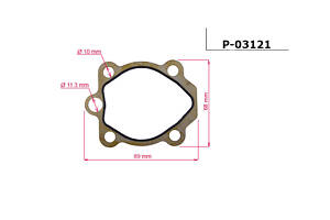 Прокладка ГПК P-03121 RENAULT Vel Satis 02-09; KIA Carens RS 02-06, Sportage JA 94-04; NISSAN Maxima A33 00-06, Maxima A32 94-00, Primera P12 02-08, Almera N16 00-06, X-Trail T30 00-09; DAEWOO Matiz 9