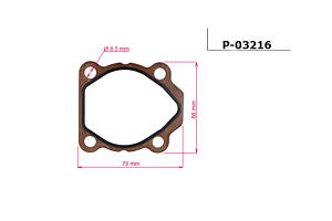 Прокладка ГПК P-03216 HYUNDAI Santa Fe CM 06-12, Elantra XD 00-06; KIA Sorento XM 09-15, Carens UN 06-12, Magentis MG 05-10