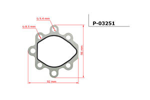 Прокладка ГУР P-03251 OPEL Astra J 10-15, Insignia 08-16; CHEVROLET Cruze 09-17, Orlando 10-18