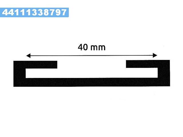 Прокладання хомута кріплення бака паливного 40 MM (10 M) (TEMPEST)