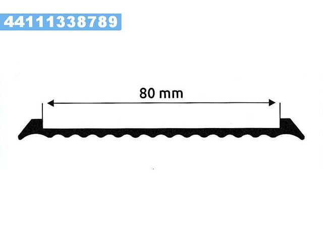 Прокладання хомута кріплення бака паливного 80 MM (10 M) (TEMPEST)
