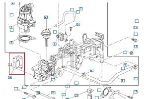 Прокладка клапана EGR 25181864