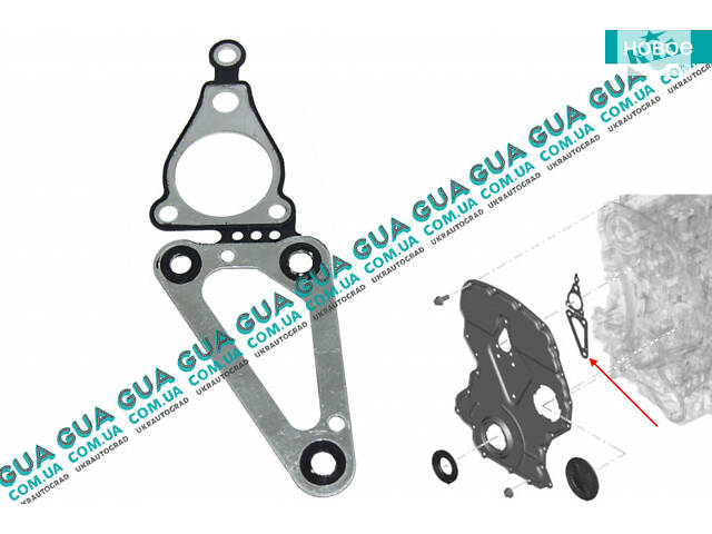 Прокладка передньої кришки двигуна/захисту ланцюга приводу ГРМ BSG 30-116-033 Ford/ФОРД TRANSIT 2006-/ТРАНЗИТ 06-, Fo