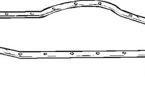 Прокладка поддона, OM314-364 3.8-4.0 D