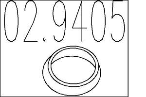 Прокладка приймальної труби MTS 029405