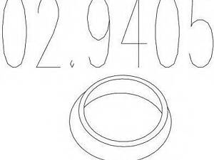 Прокладка приймальної труби MTS 029405