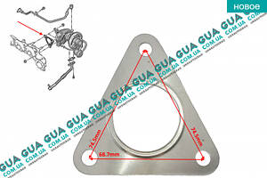 Прокладка турбины ( турбина - коллектор ) 413512 Citroen / СИТРОЭН JUMPER III 2006- / ДЖАМПЕР 3, Peugeot / ПЕЖО BOXER II