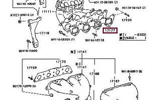 Прокладка впускного коллектора 1717115030