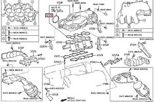 Прокладка впускного коллектора 1717631140