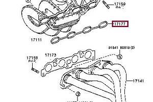 Прокладка впускного коллектора 1717723020