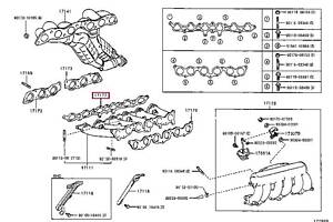 Прокладка впускного коллектора 1717746060