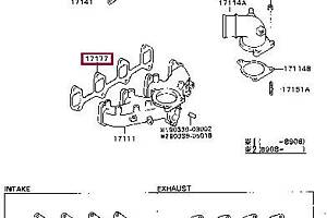 Прокладка впускного коллектора 1717754021