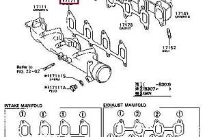 Прокладка впускного коллектора 1717764020