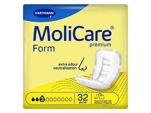 Прокладки анатомічної форми Paul Hartmann MoliCare Premium Form 3 краплі 32 шт. - Фото 2