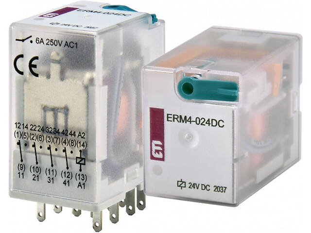 Промежуточное реле 6A 4к 24 DC ERM4 [2473006] ERM4-024DC ETI