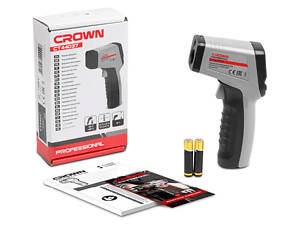 Промисловий інфрачервоний термодетектор (пірометр) CROWN CT44037 : -50 до 600 °C будівельний безконтактний градусник