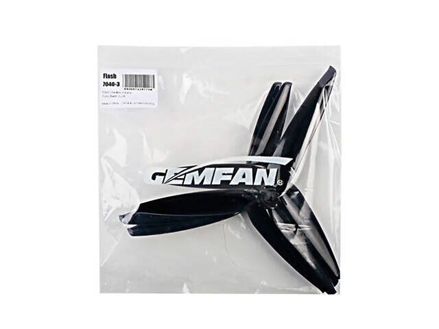 Пропелери Gemfan Flash 7040 FPV дрона, 3 лопаті, 2 пари, полікарбонат - Фото 5