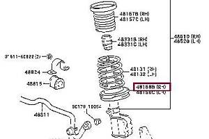 Проставка пружины подвески 4815833030