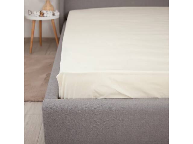 Простыня 'ВДОХНОВЕНИЕ' с резинкой 120х200 см Milky - Фото 2