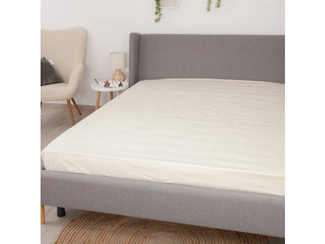 Простыня 'ВДОХНОВЕНИЕ' с резинкой 120х200 см Milky - Фото 3