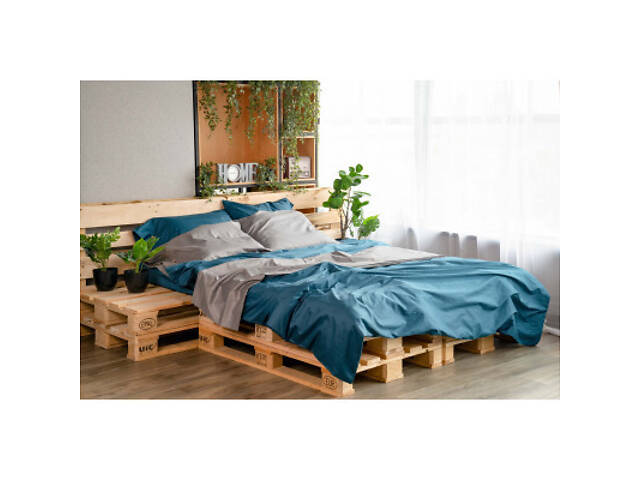 Простирадло Ardesto Mix&Match сатин 180х240 см океан (ART1824FSB) - Фото 4