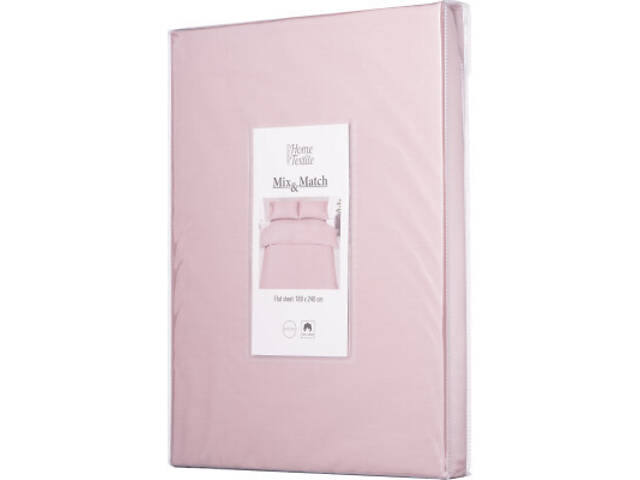 Простирадло Ardesto Mix&Match сатин 180х240 см пудра (ART1824FSP) - Фото 7