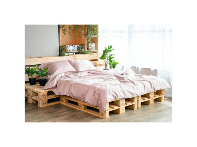 Простирадло Ardesto Mix&Match сатин 240х260 см пудра (ART2426FSP) - Фото 2