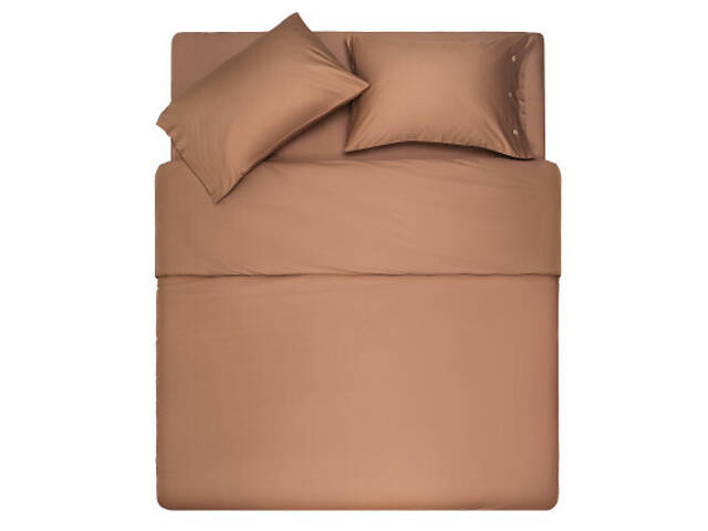 Простирадло Ardesto на гумці Mix&Match, 100% бавовна, сатин коричневий 160х200+30 см (ART1620FSH) - Фото 6
