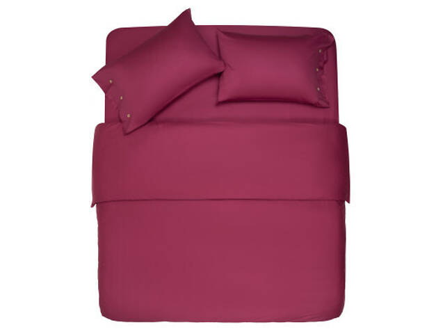 Простирадло Ardesto на гумці Mix&Match, 100% бавовна, сатин бордовий 160х200+30 см (ART1620FSR) - Фото 1