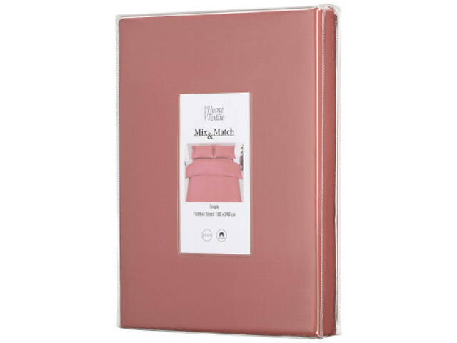 Простирадло Ardesto на гумці Mix&Match, 100% бавовна, сатин коричневий світлий 160х200+30 см (ART1620FSO) - Фото 2