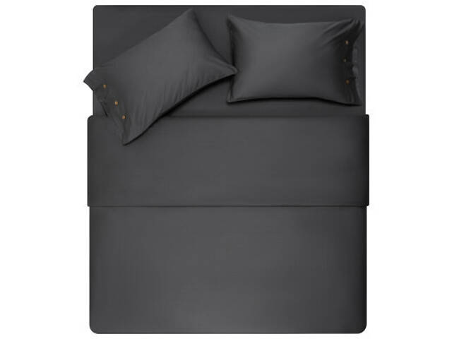 Простирадло Ardesto на гумці Mix&Match Premium, 100% бавовна, сатин сірий 180х200+30 см (ART1820FSY) - Фото 5
