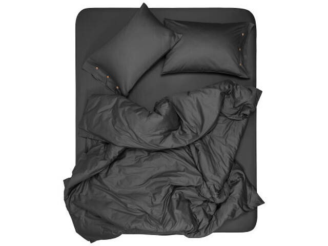 Простирадло Ardesto на гумці Mix&Match Premium, 100% бавовна, сатин сірий 180х200+30 см (ART1820FSY) - Фото 6