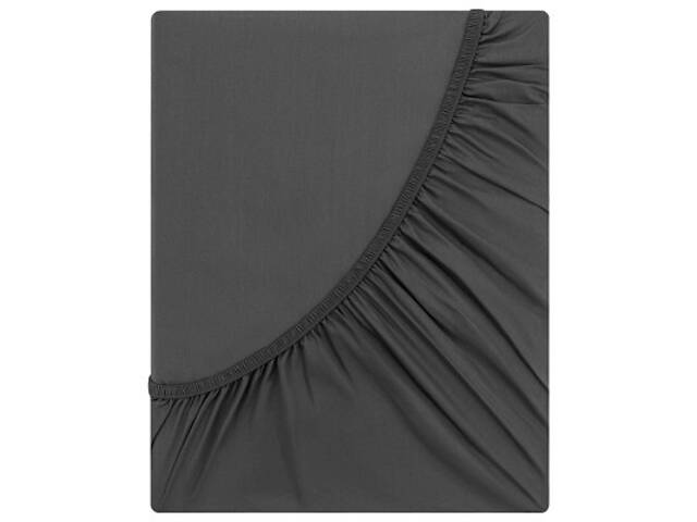 Простирадло Ardesto на гумці Mix&Match Premium, 100% бавовна, сатин сірий 180х200+30 см (ART1820FSY) - Фото 7