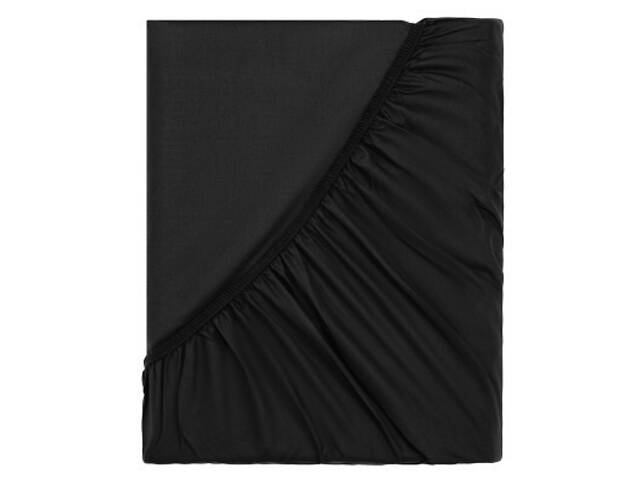Простирадло Ardesto на гумці Mix&Match Premium, 100% бавовна, сатин чорний 180х200+30 см (ART1820FSL) - Фото 9