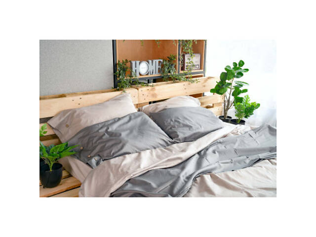 Простирадло Ardesto на гумці Mix&Match сатин 180х200+30 см айворі (ART1820FSC) - Фото 2