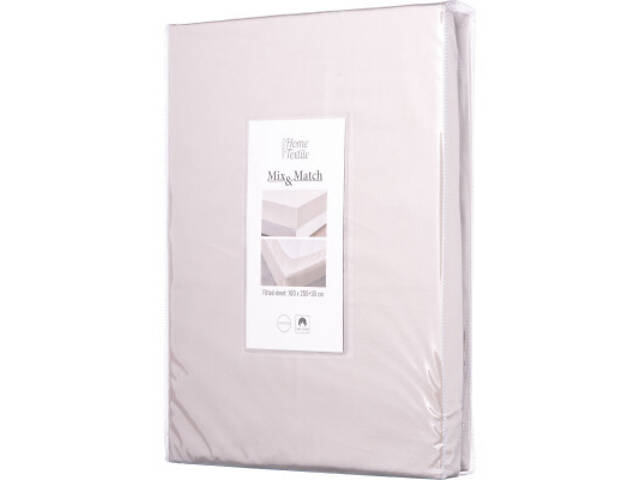 Простирадло Ardesto на гумці Mix&Match сатин 180х200+30 см айворі (ART1820FSC) - Фото 6
