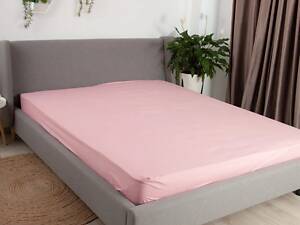 Простынь-чехол на резинке полуторная ТЕП Вдохновение 2-04015-30356 120х200 см розовая