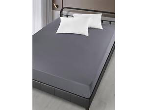 Простирадло на резинці Arya Сатин London AR-A107299-gray 160х200х30 см сіра