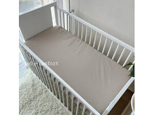 Простынь на резинке Baby Comfort 120*60 см ранфорс бежевая