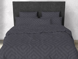 Простынь на резинке SoundSleep Rhomb Graphite бязь 160х200х20 см графит (2800004674317)