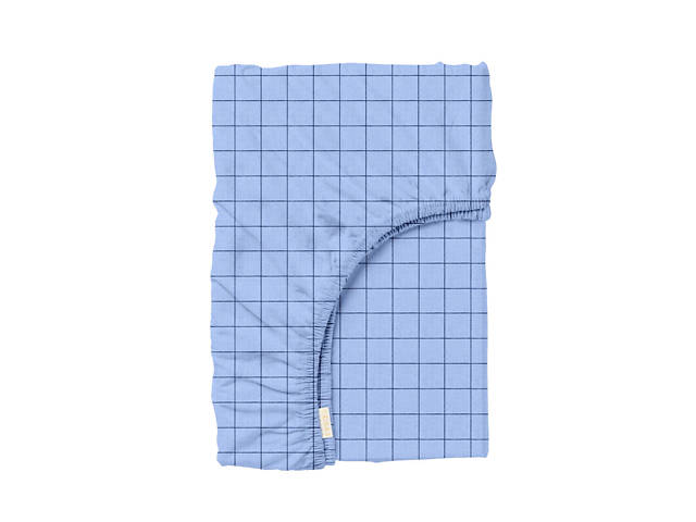 Простыня на резинке 90х200 см BLUE GEOMETRY COSAS - Фото 1