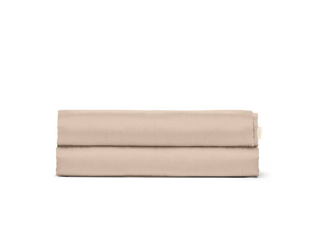 Простирадло односпальне COSAS MAGNOLIA Ранфорс 155х240 см бежеве - Фото 1