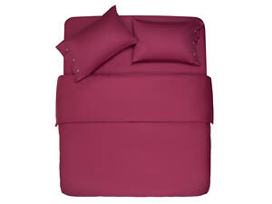 Простыня ARDESTO на резинке Mix&Match, 180x200+30см, 100% хлопок, сатин, ягодный (ART1820FSR)