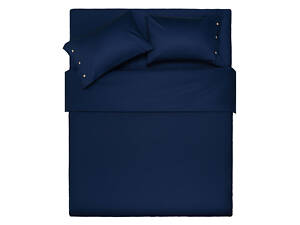 Простирадло ARDESTO на резинці Mix&amp;Match, 180x200+30см, 100% бавовна, сатин, синій (ART1820FSN)