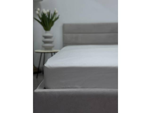 Простыня на резинке Ecotton 140х200 см белый Cream White 24581 - Фото 2