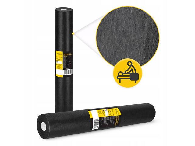 Простирадло одноразове 4FIZJO 50 м x 60 см в рулоні 18 г/м² Black (P-5905973406826) - Фото 6