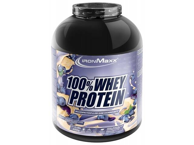 Протеин IronMaxx 100% Whey Protein банка 2350 г Черничный чизкейк (1091-815 153) - Фото 1