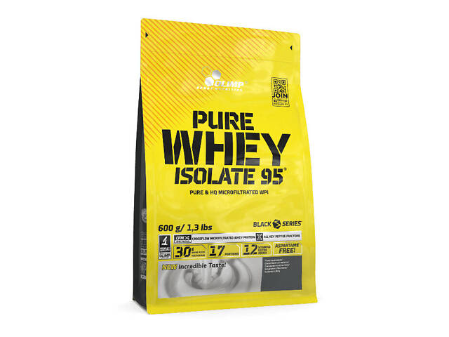 Протеїн Olimp Pure Whey Isolate 95 600 г, полуниця - Фото 1